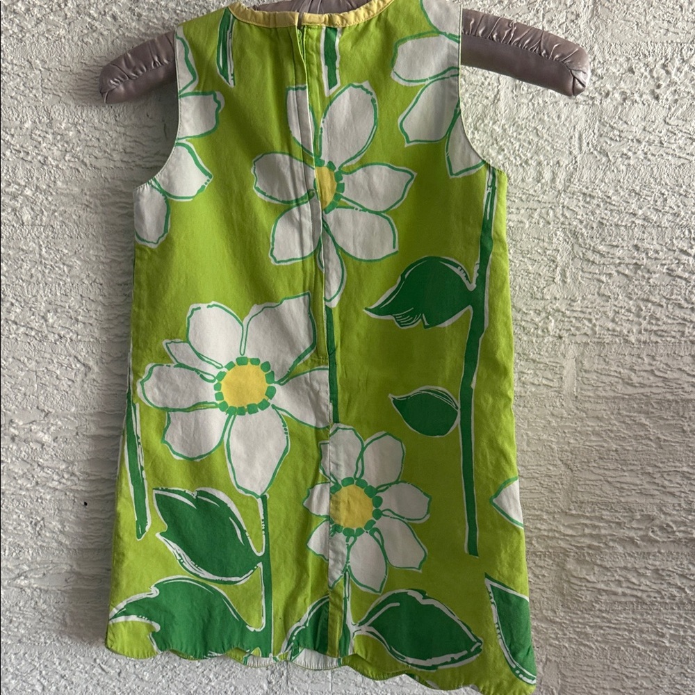 Lilly Pulitzer Lime and Yellow Floral Dress - Picture 3 of 8